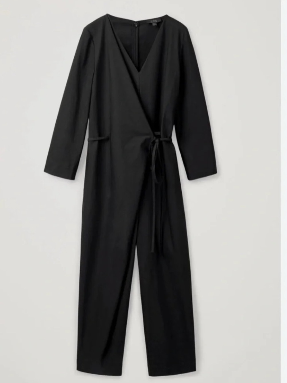 COS Jumpsuit V-Neck Wrap Black Size 2